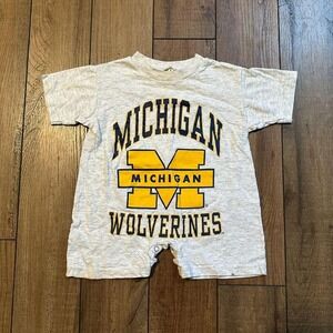 Vintage Michigan‎ Wolverines Onesie Infant One Size